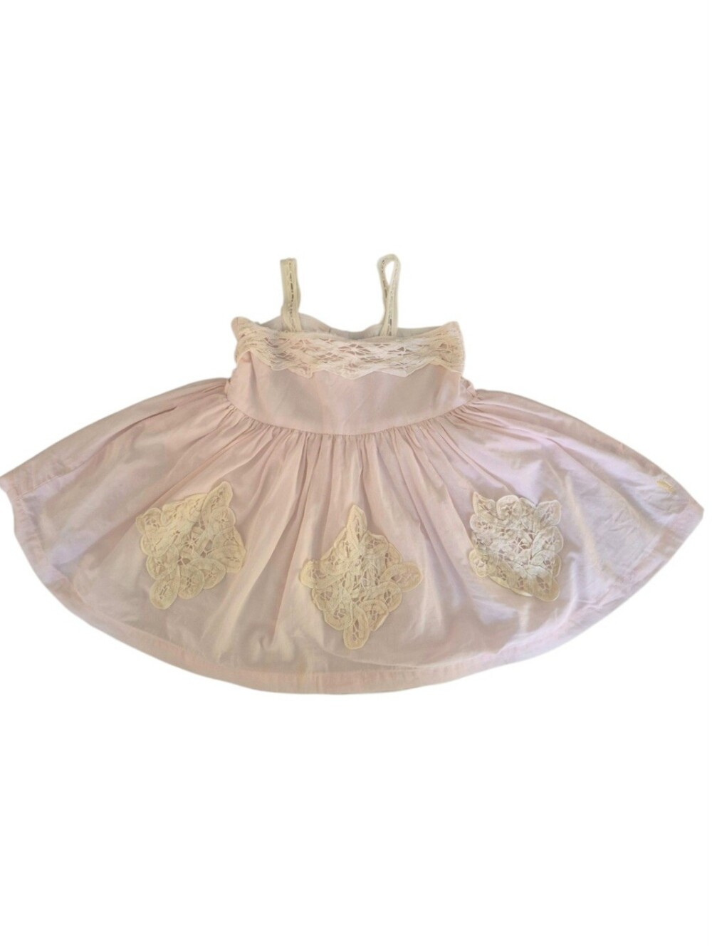 Well Dressed Wolf Daydream Light Pink Lace Trim Tunic & Ruffled Shorts Set 3T